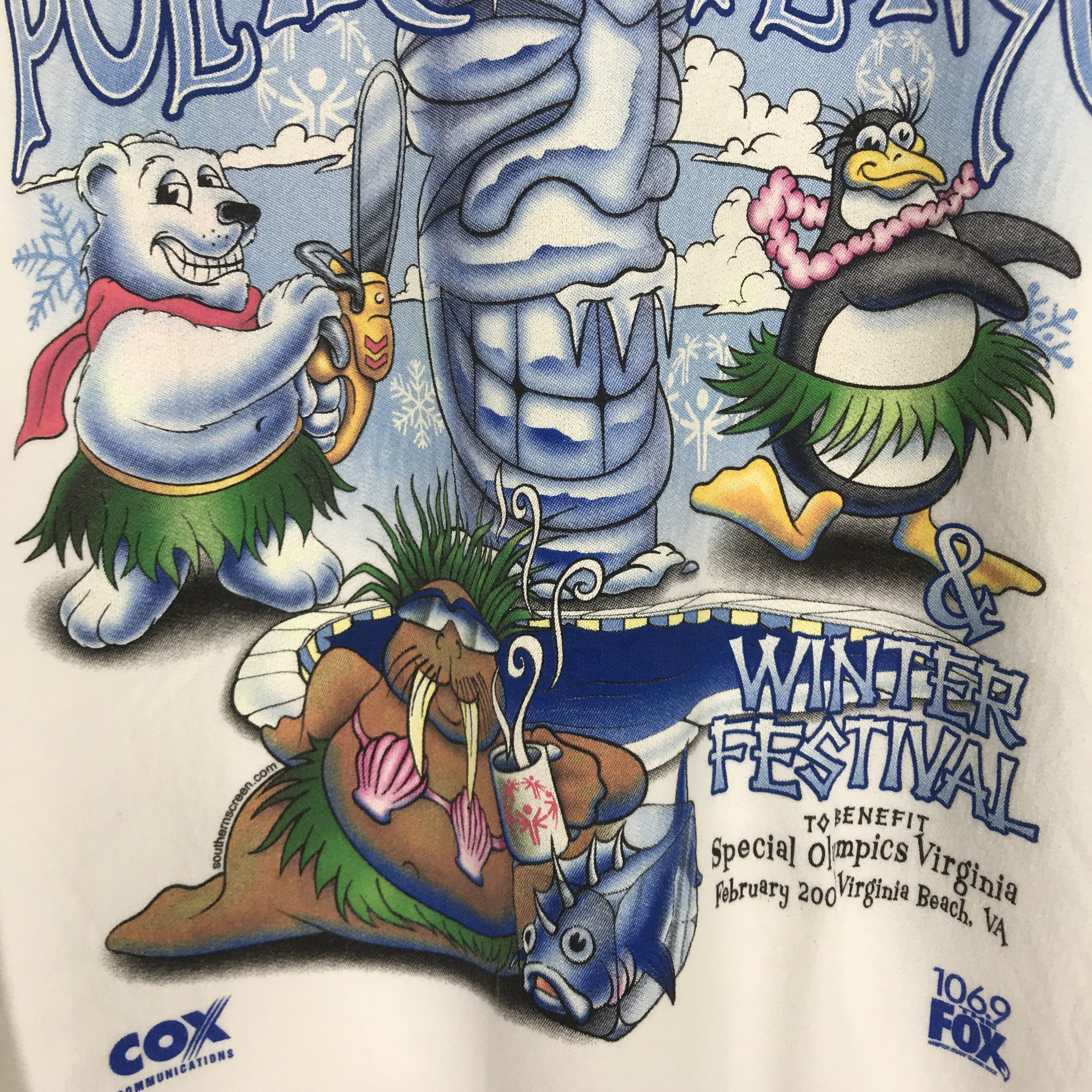 Vintage Vintage Y2K Polar Plunge White Sweatshirt - 465 Size US L / EU 52-54 / 3 - 5 Thumbnail