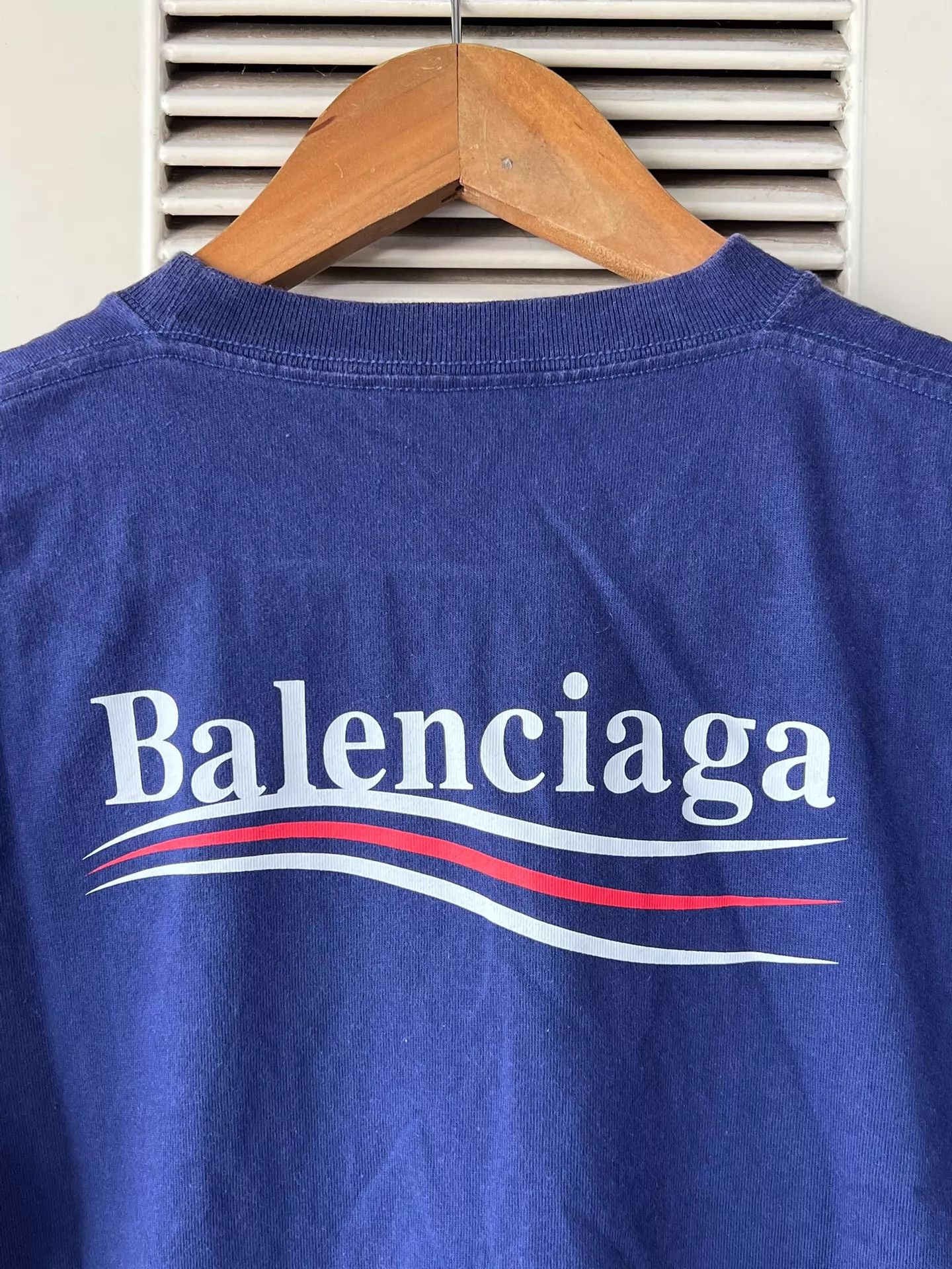 Balenciaga Balenciaga Front/Back Logo Print Short Sleeve T-Shirt S Size S / US 4 / IT 40 - 5 Thumbnail