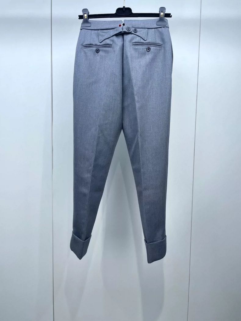 Thom Browne Thom Browne Gray trousers Size 36S - 2 Thumbnail