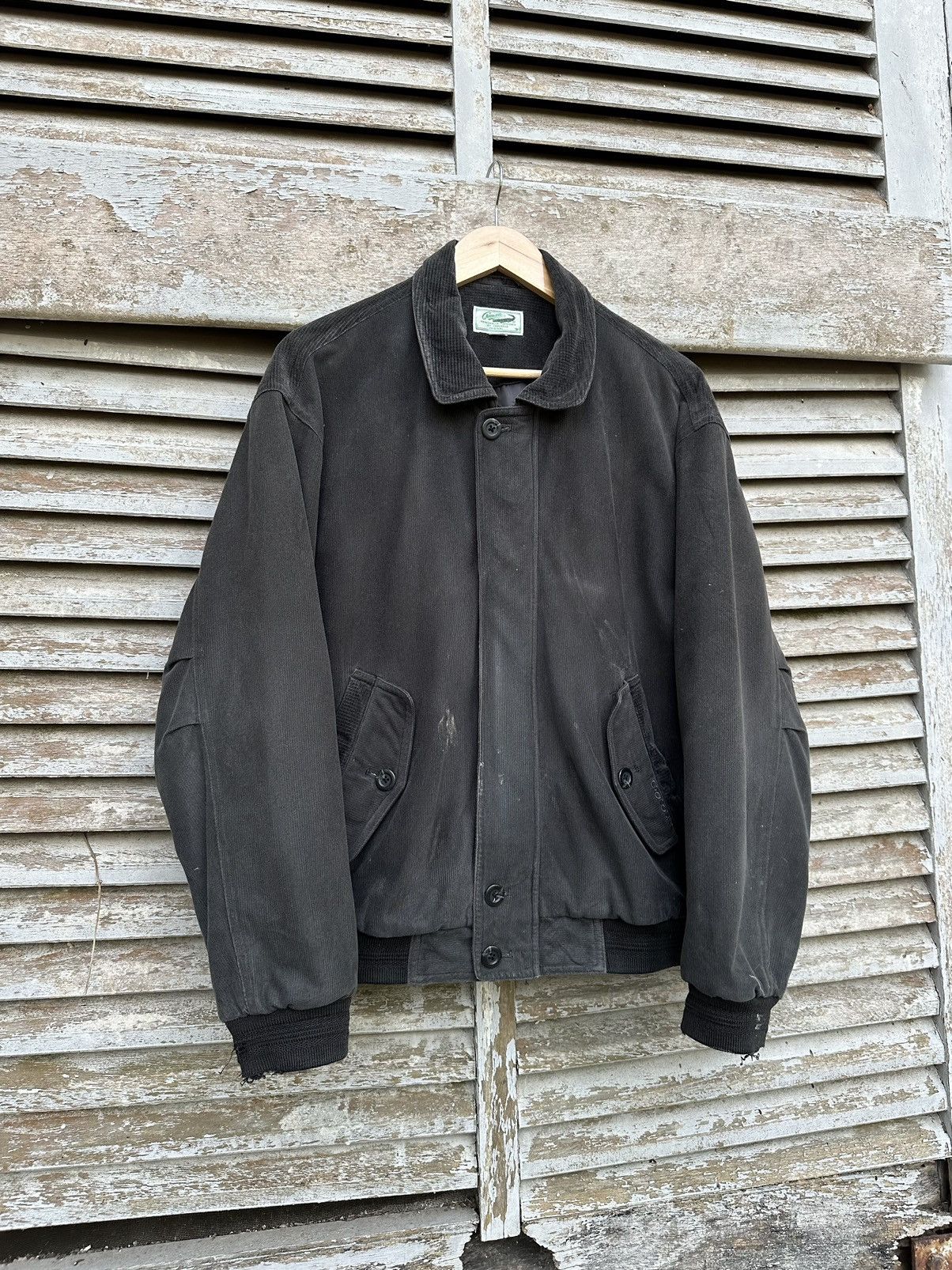 Vintage 👹THRASHED Crocodile Classic Corduroy Bomber Jacket Size US M / EU 48-50 / 2 - 5 Thumbnail