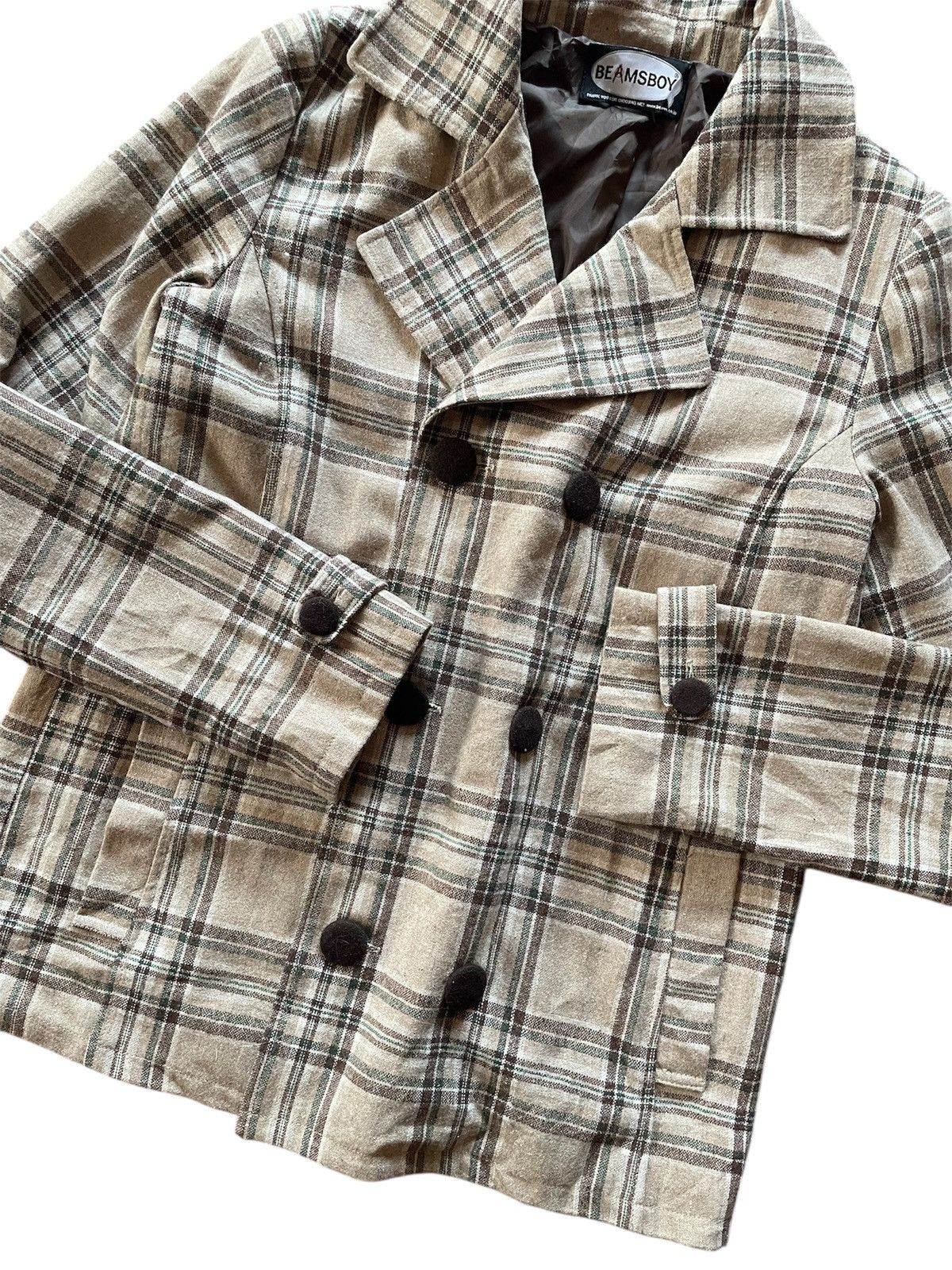 Beams Plus Beamsboy Plaid Double Breast Jacket Size US S / EU 44-46 / 1 - 3 Thumbnail
