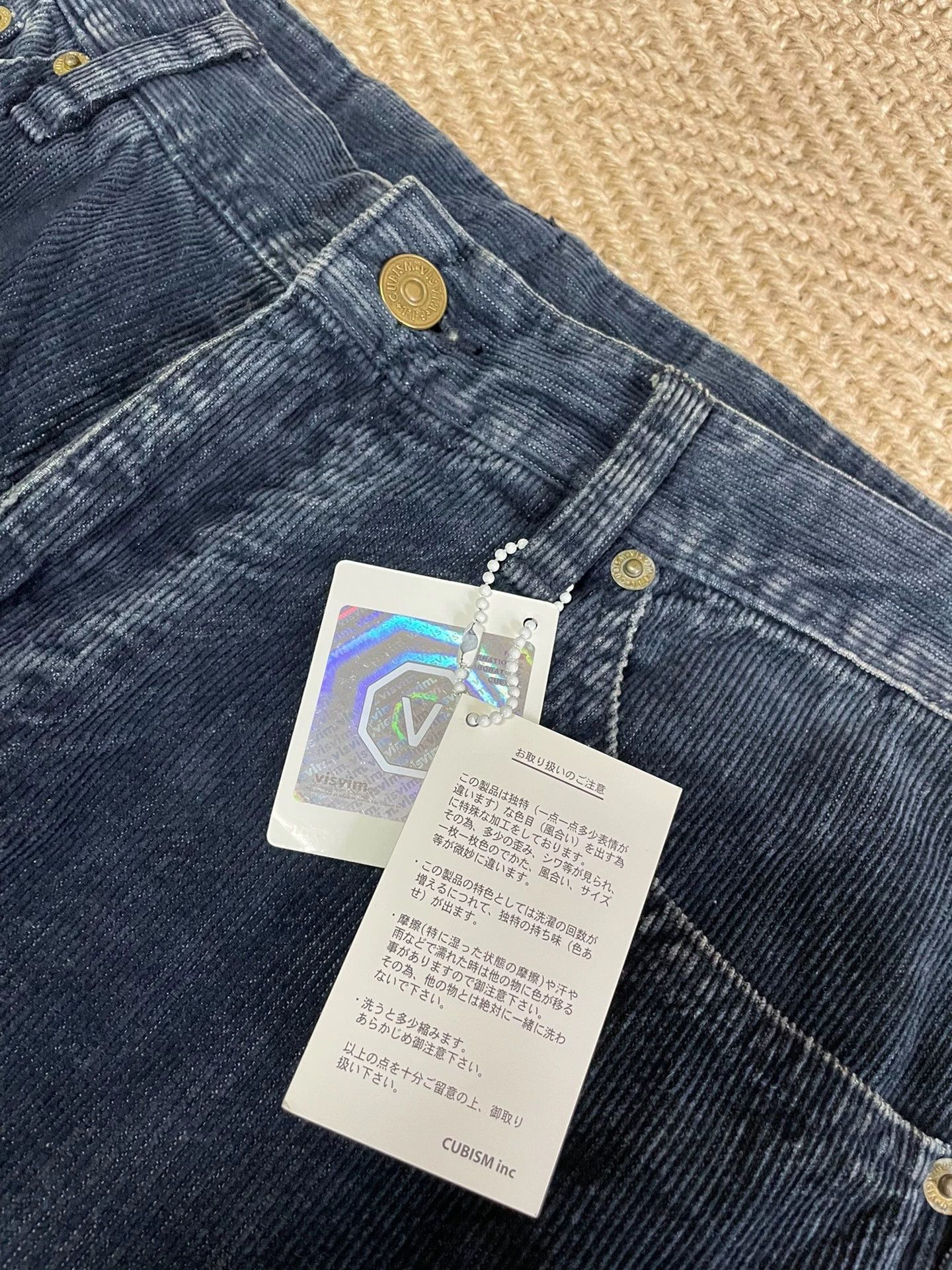 Visvim VISVIM FULXUS KANO Navy Indigo Washed Corduroy 03 13W34 Size US 34 / EU 50 - 5 Thumbnail
