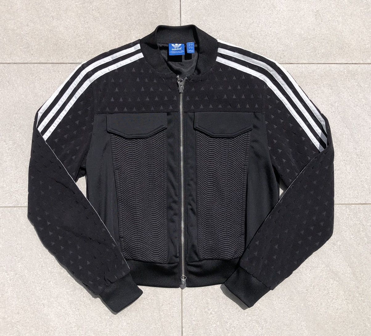 Adidas Adidas Big Logo Track Top Bikers Crop Black Bomber Jacket Size S / US 4 / IT 40 - 5 Thumbnail