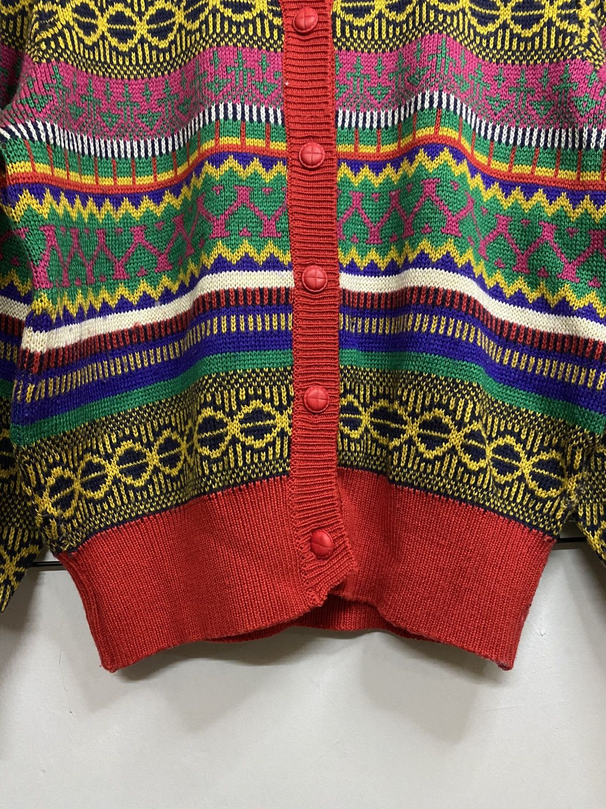 Aran Isles Knitwear × Japanese Brand × Vintage Vintage Cardigan Knitwear Sunlamail Size US L / EU 52-54 / 3 - 11 Thumbnail
