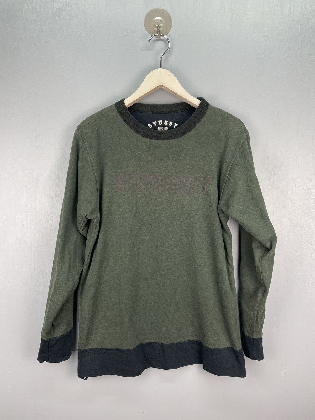 Stussy Vintage 90s Stussy reversible long sleeve t shirt Size US S / EU 44-46 / 1 - 1 Thumbnail
