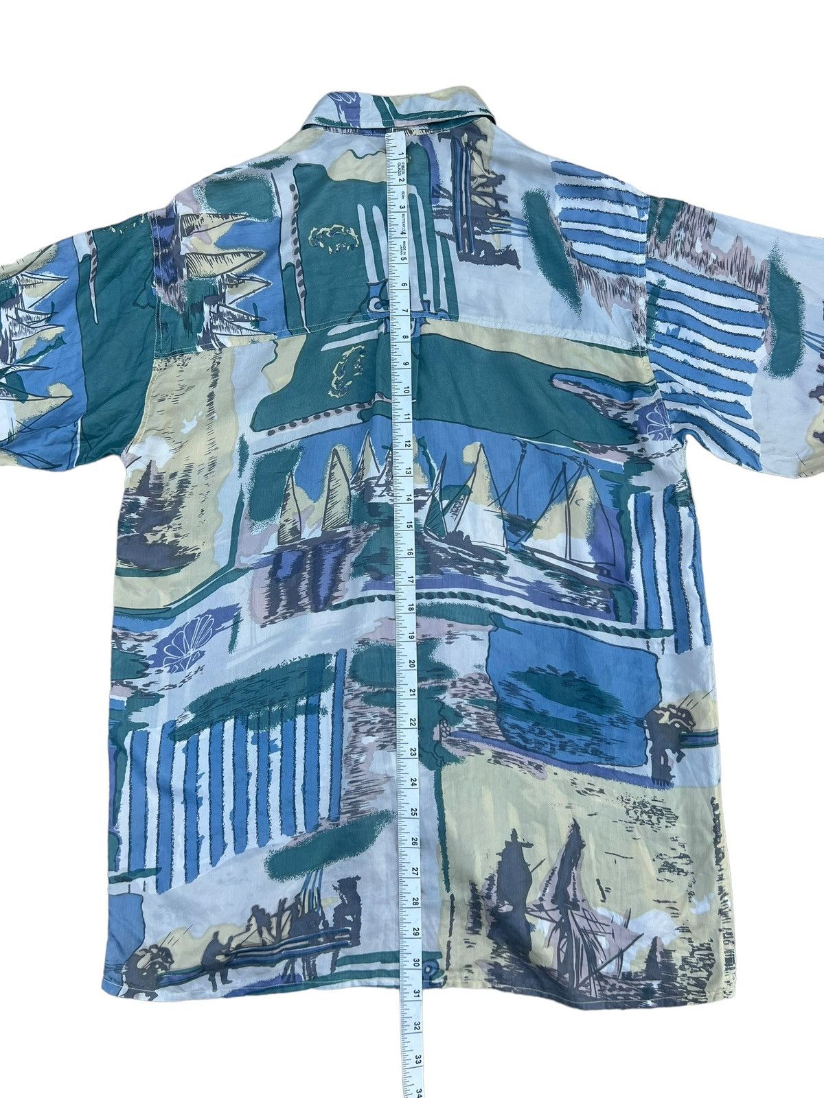 Vintage RARE! Vintage 90s PURE 100% Silk Oversized Hawaiian Shirt Size US M / EU 48-50 / 2 - 4 Thumbnail