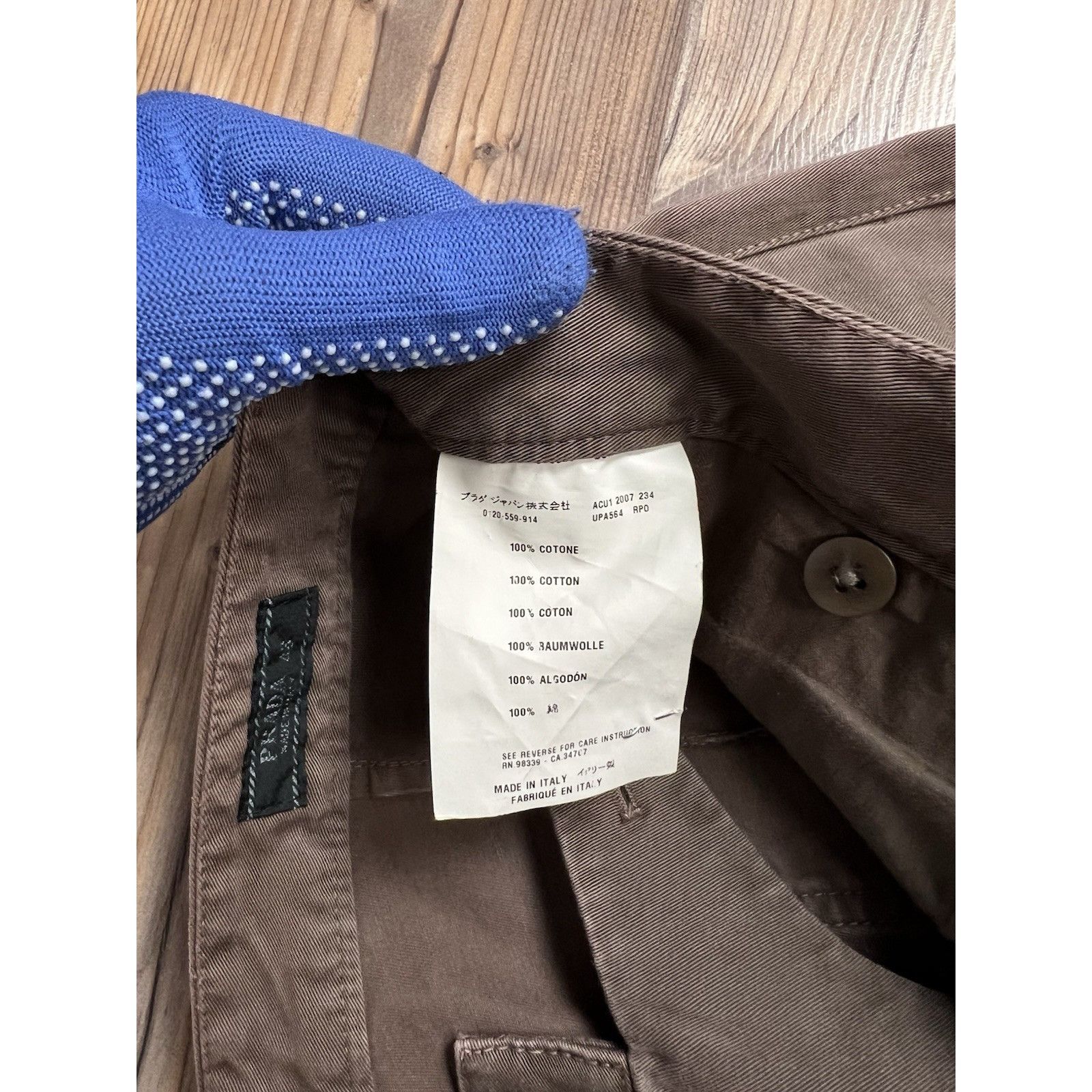 Prada Prada Milano Big Logo Brown Denim Jeans Chino Pants Size 48 Size US 32 / EU 48 - 12 Thumbnail