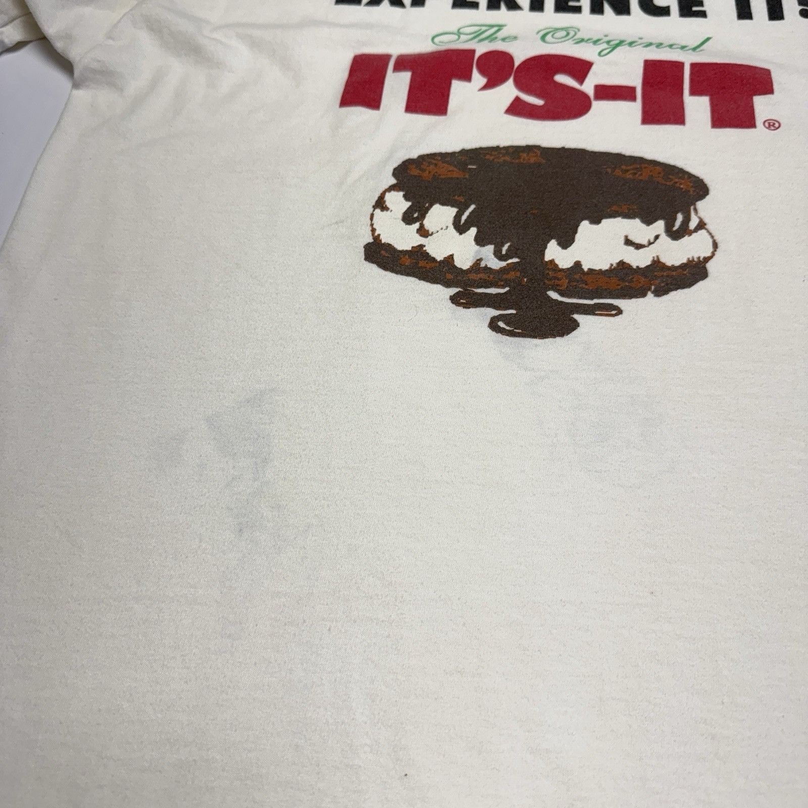 Vintage Vintage It's-It Ice Cream T Shirt Mens XL 22.5x28 White Dese Size US XL / EU 56 / 4 - 9 Thumbnail