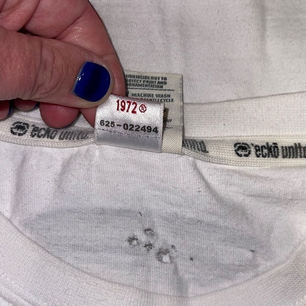 Ecko Unltd. Ecko Unltd Rhino Logo Tee XL Thrashed Streetwear Ripped Y2K Size US XL / EU 56 / 4 - 15 Thumbnail