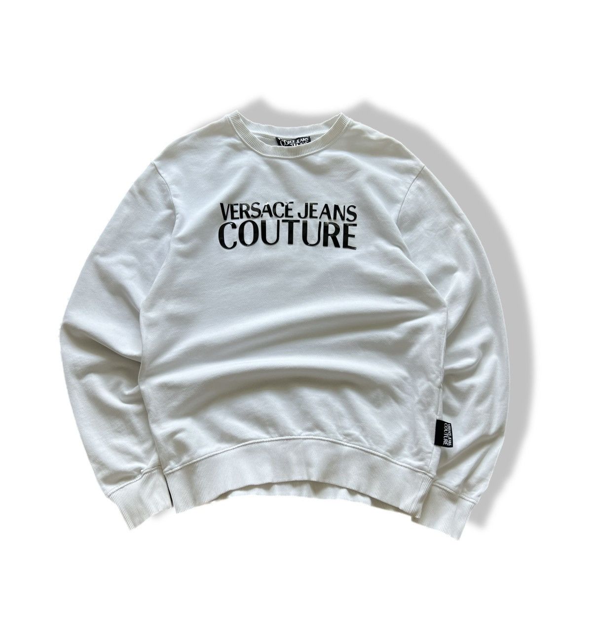 Versace Jeans Couture Versace Jeans Couture Big Logo Sweatshirt White Size US S / EU 44-46 / 1 - 1 Thumbnail