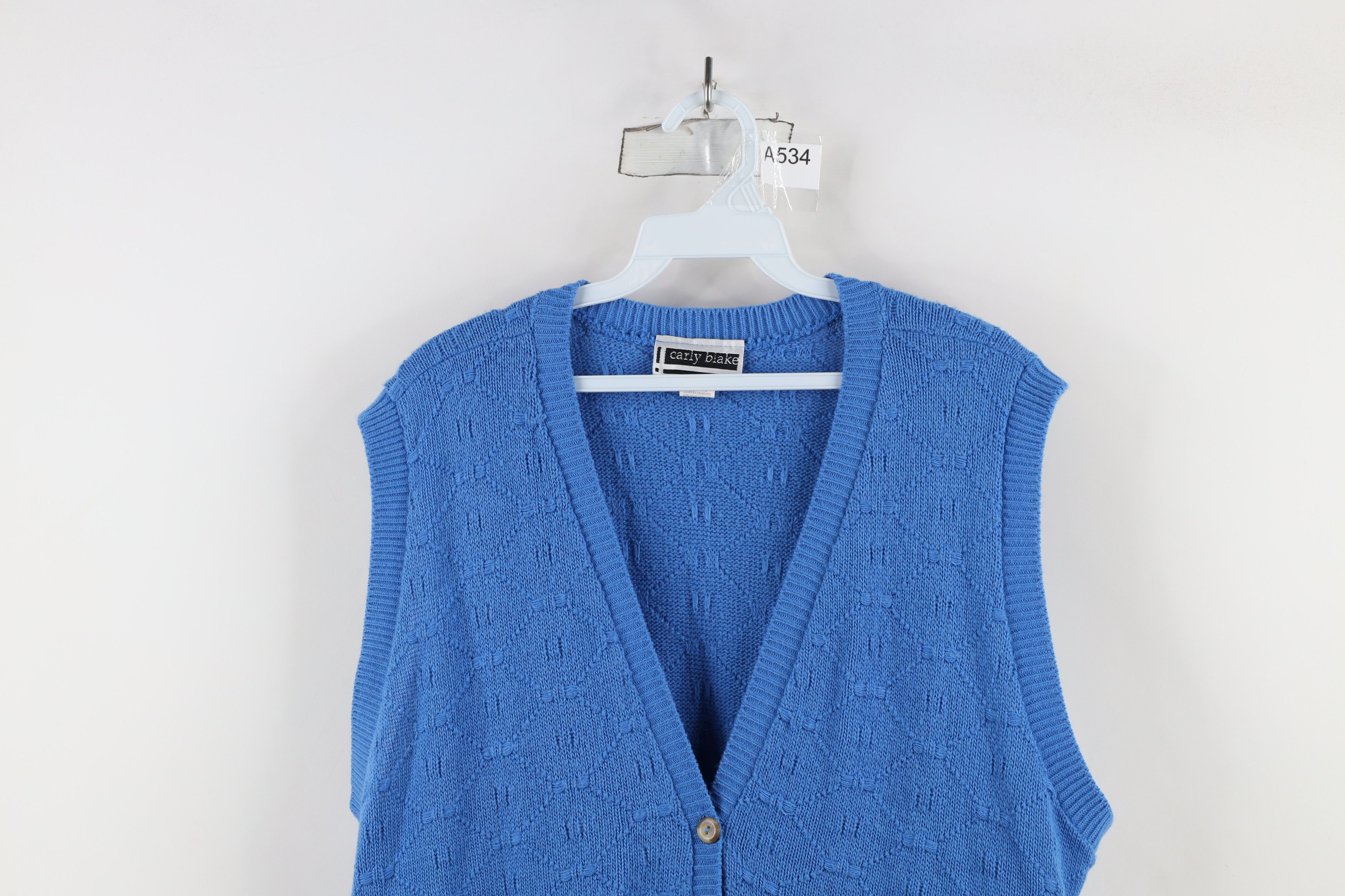 Vintage Vintage 90s Streetwear Knit Cardigan Sweater Vest USA Size XL / US 12-14 / IT 48-50 - 2 Thumbnail