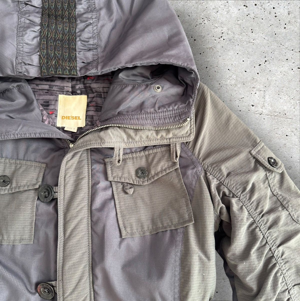 Diesel × Vintage DIESEL VINTAGE ARCHIVE RARE HOODED LONG JACKET Size S / US 4 / IT 40 - 6 Thumbnail