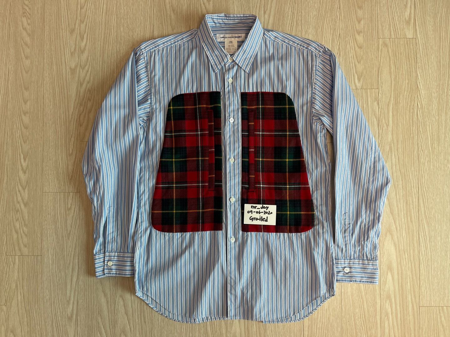 Comme des Garcons SHIRT COMME des GARCONS SHIRT Tartan Check Pocket Shirt AD2017 Size US L / EU 52-54 / 3 - 8 Thumbnail