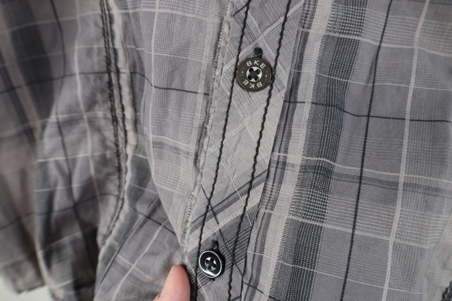 Vintage Buckle BKE Stretch Thick Stitch UFC MMA Button Shirt Plaid Size US M / EU 48-50 / 2 - 9 Thumbnail