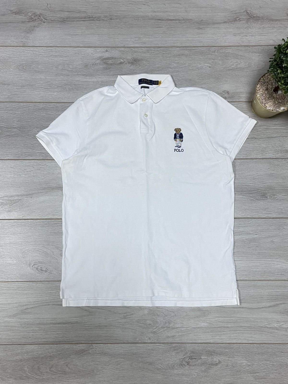 Polo Ralph Lauren × Vintage POLO Bear 🐻 vintage shirt polo Size US XL / EU 56 / 4 - 1 Thumbnail