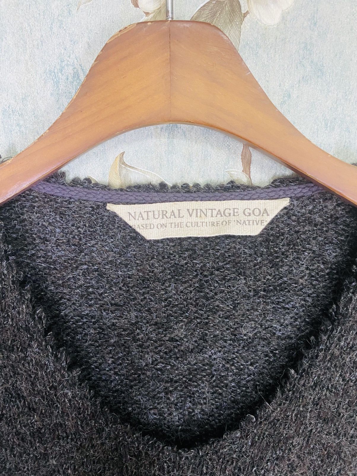 GOA Natural Vintage Goa Japanese Wool Cardigan Archive Piece Size M / US 6-8 / IT 42-44 - 2 Thumbnail