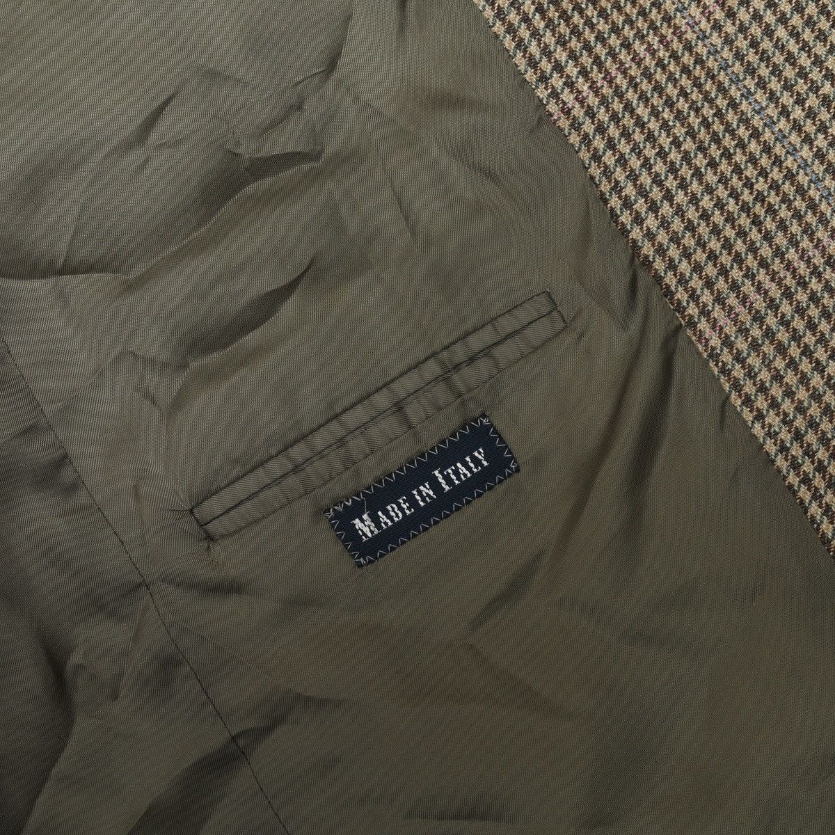 Polo Ralph Lauren Polo Ralph Lauren Vintage Houndstooth Blazer Silk Flax Wool Size 42R - 22 Thumbnail