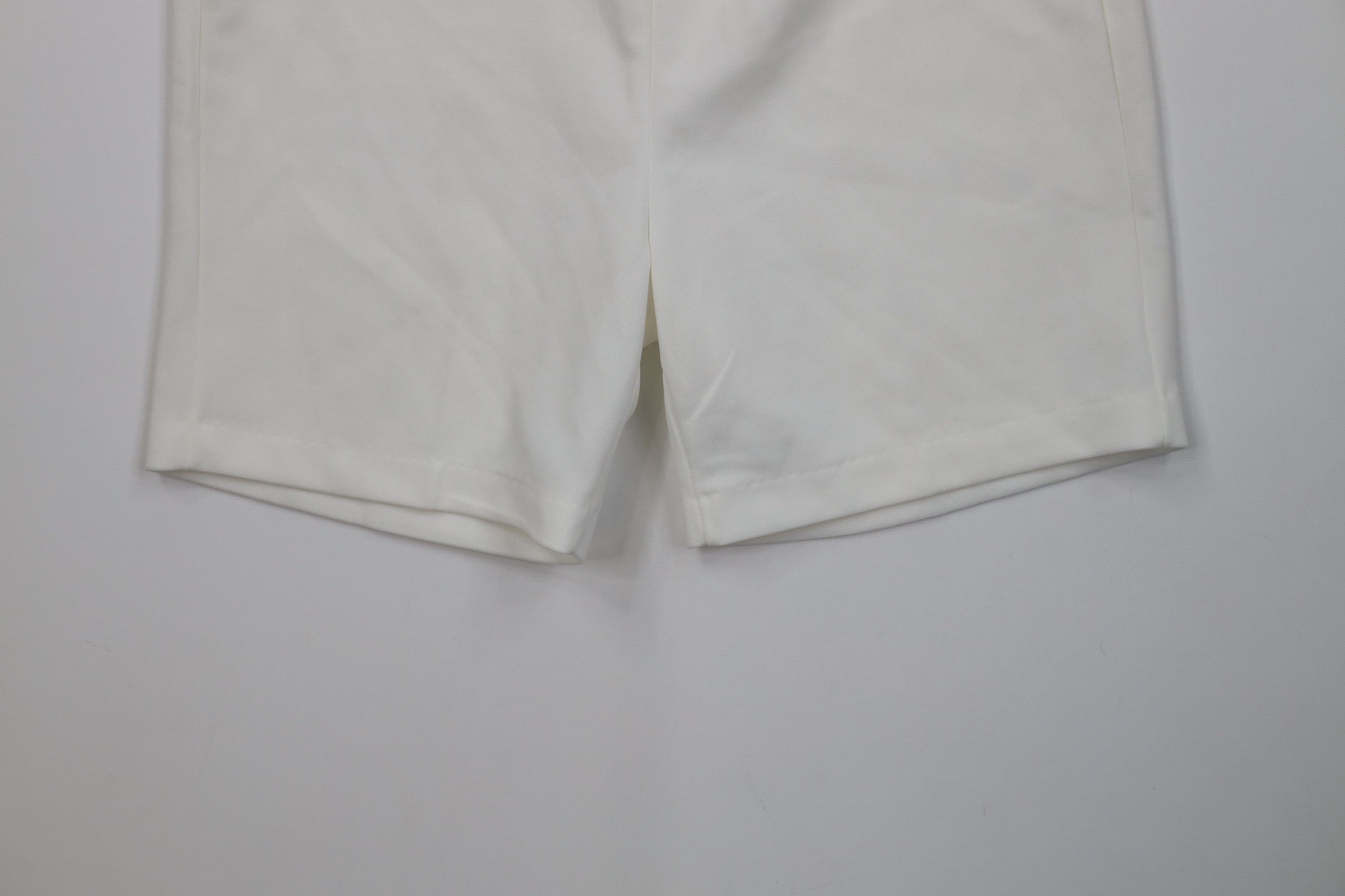 Vintage Vintage 70s Streetwear Sheer Knit Shorts White Polyester USA Size 36" / US 14 / IT 50 - 4 Thumbnail