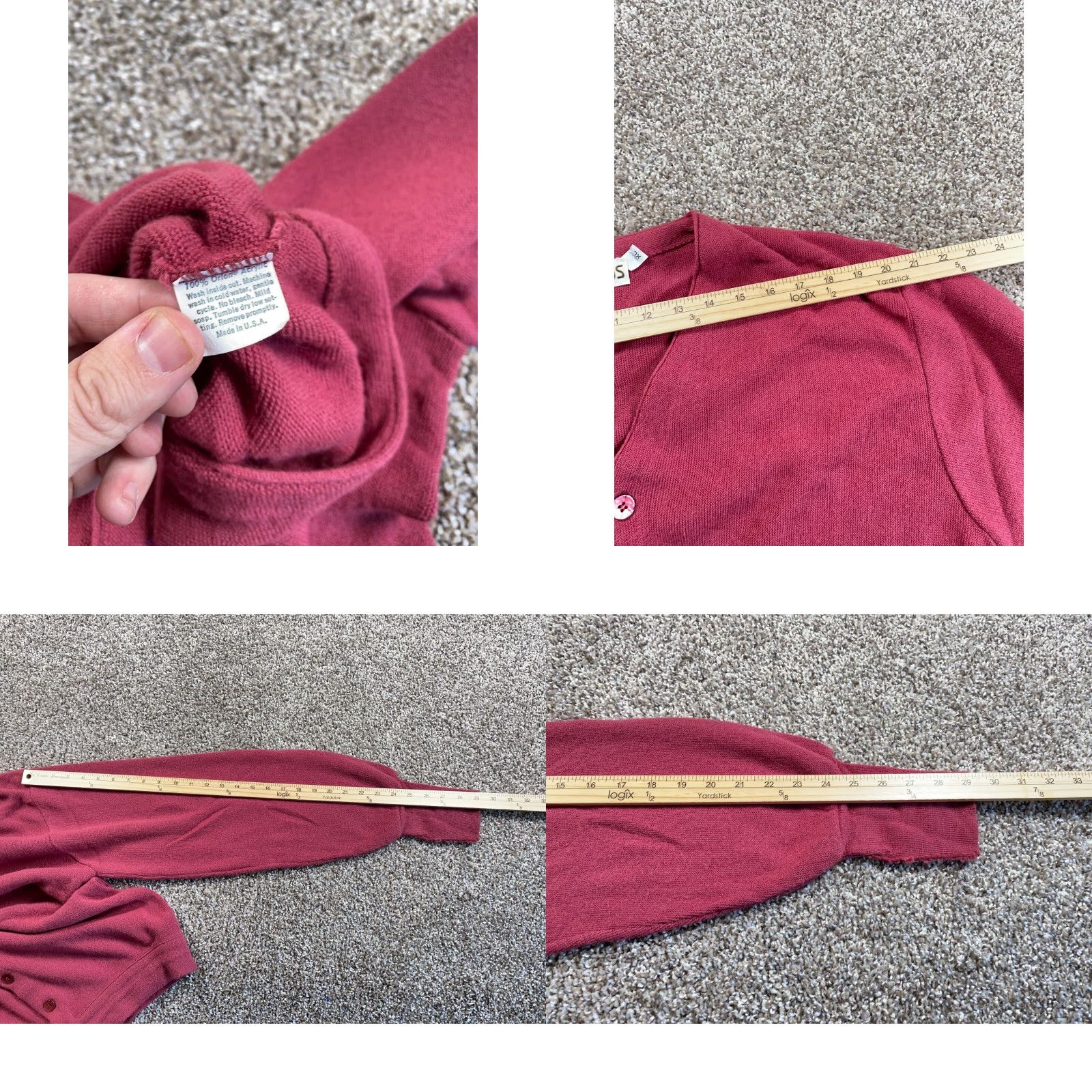 Vintage VINTAGE Aureus 80s Cardigan Men’s XLT Red Lightweight Knit Sweater Retro Hipster Size US XL / EU 56 / 4 - 8 Thumbnail