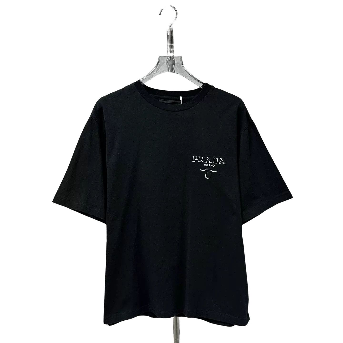 Prada Prada Raised Logo T-Shirt Black L Size US L / EU 52-54 / 3 - 1 Thumbnail