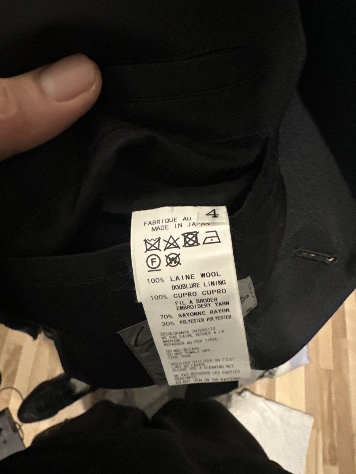 Yohji Yamamoto Yohji Yamamoto Pour Homme AW18 Dog Embroidery Jacket Size US XL / EU 56 / 4 - 5 Thumbnail