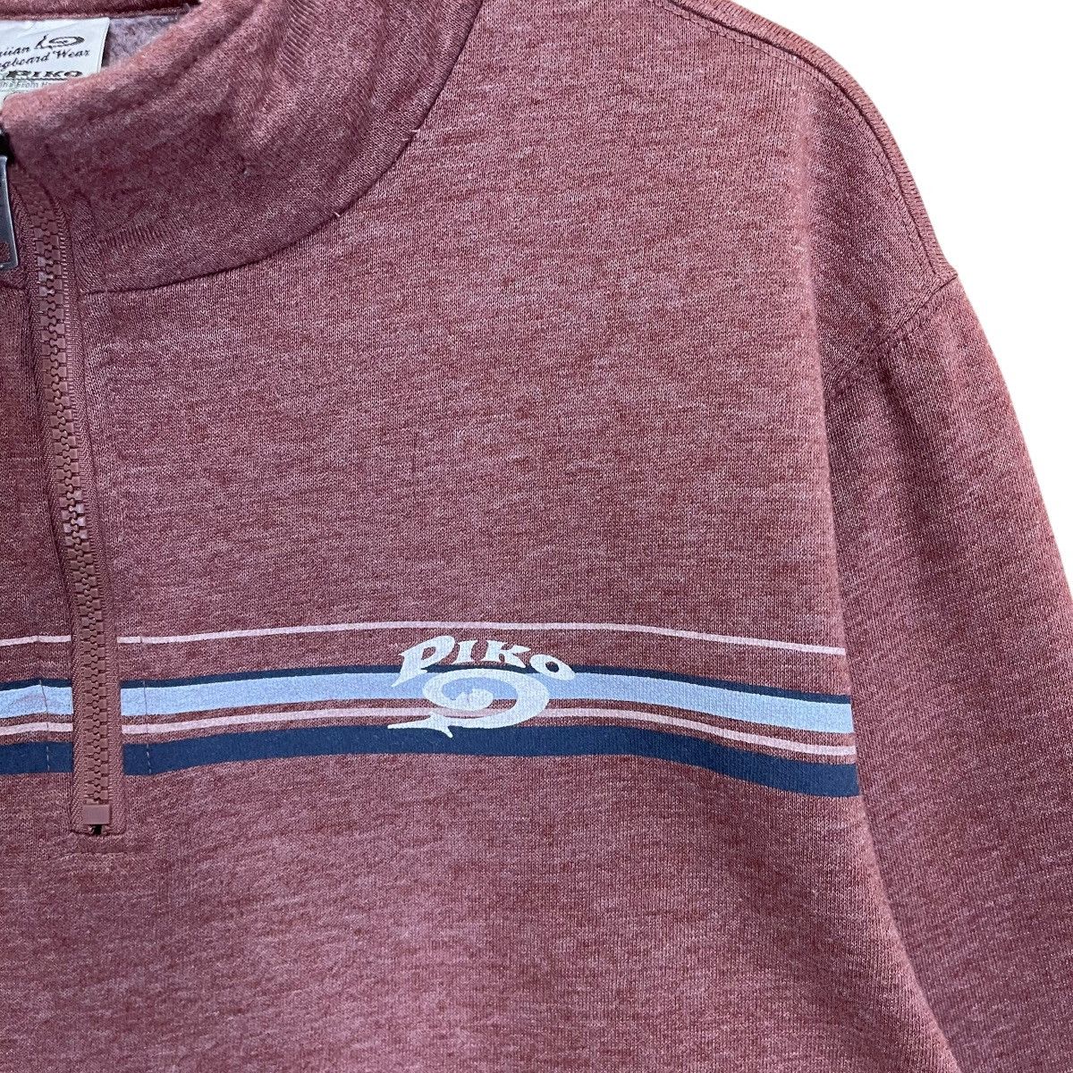 Vintage Vintage Piko Surf Hawaiian Longboard Wear Halfzip Sweatshirt Size US M / EU 48-50 / 2 - 5 Thumbnail