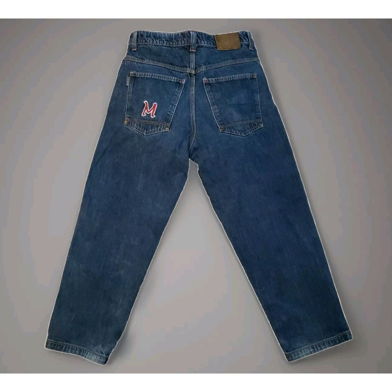 Vintage MOC Tapered Leg Baggy Blue Jeans Mens 36 x 31 80s Hip Hop Sk Size US 36 / EU 52 - 1 Thumbnail