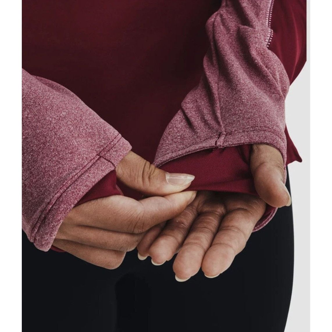 Under Armour Under Armour Womens ColdGear Burgundy Hoodie Thumbholes Medi Size M / US 6-8 / IT 42-44 - 3 Thumbnail
