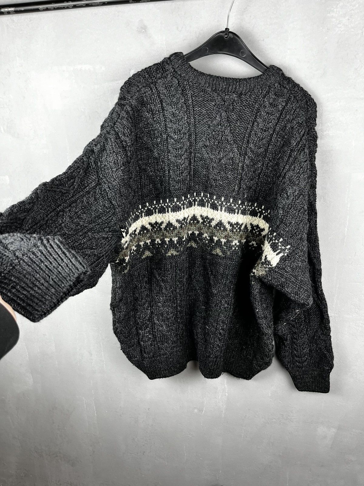 Vintage Distressed Knit ART sweater vintage Size US XL / EU 56 / 4 - 12 Thumbnail