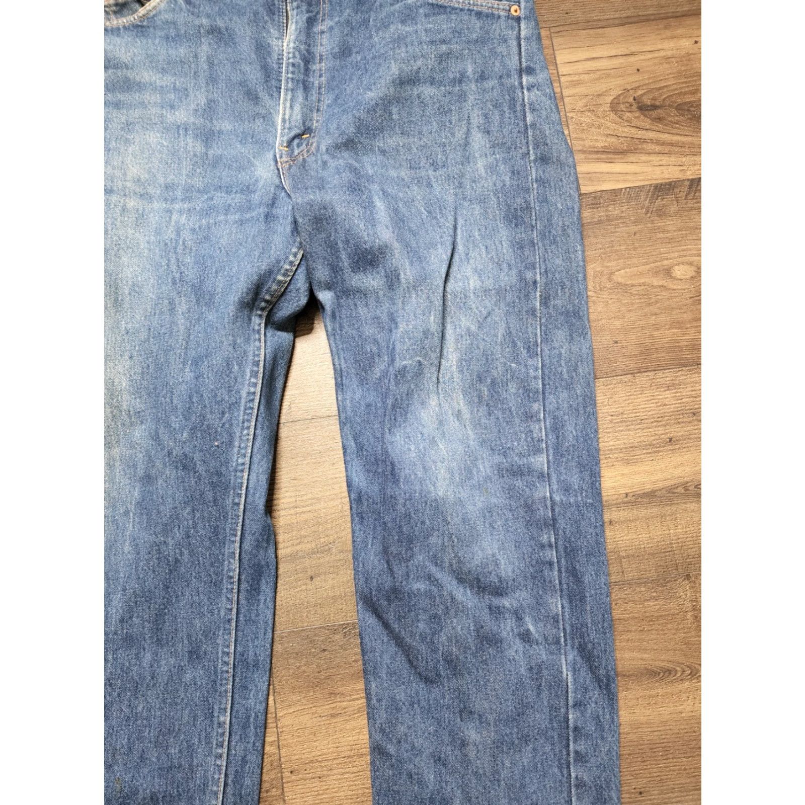 Levi's VINTAGE Levi's 505 Jeans 36W 32L Blue Denim 80s Mens Size US 36 / EU 52 - 3 Thumbnail