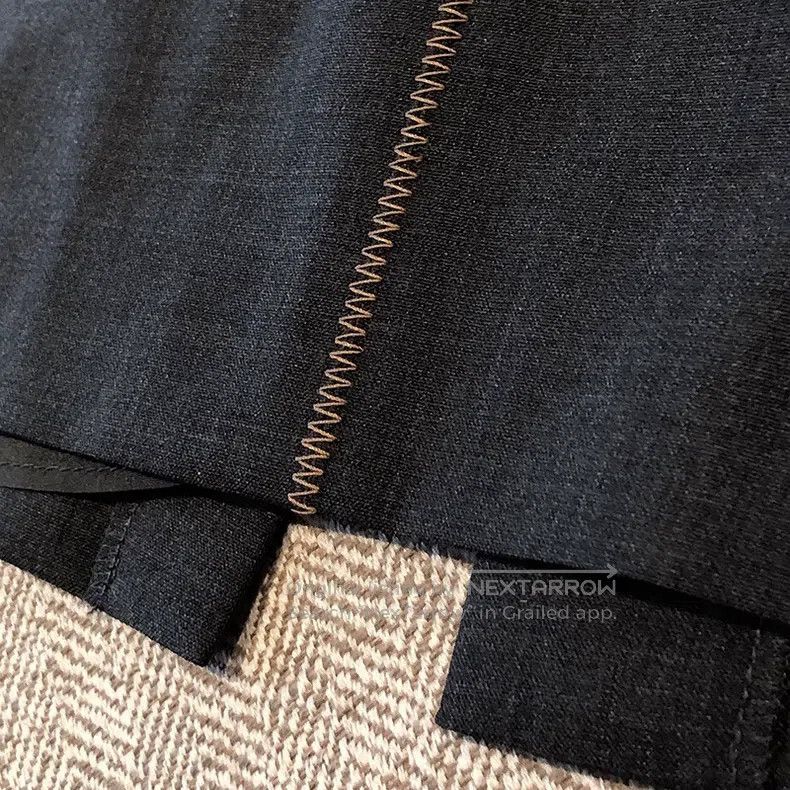 Brunello Cucinelli Brunello Cucinelli Dark Gray Side-Slit Skirt Size 25" / US 0 / IT 36 - 6 Thumbnail