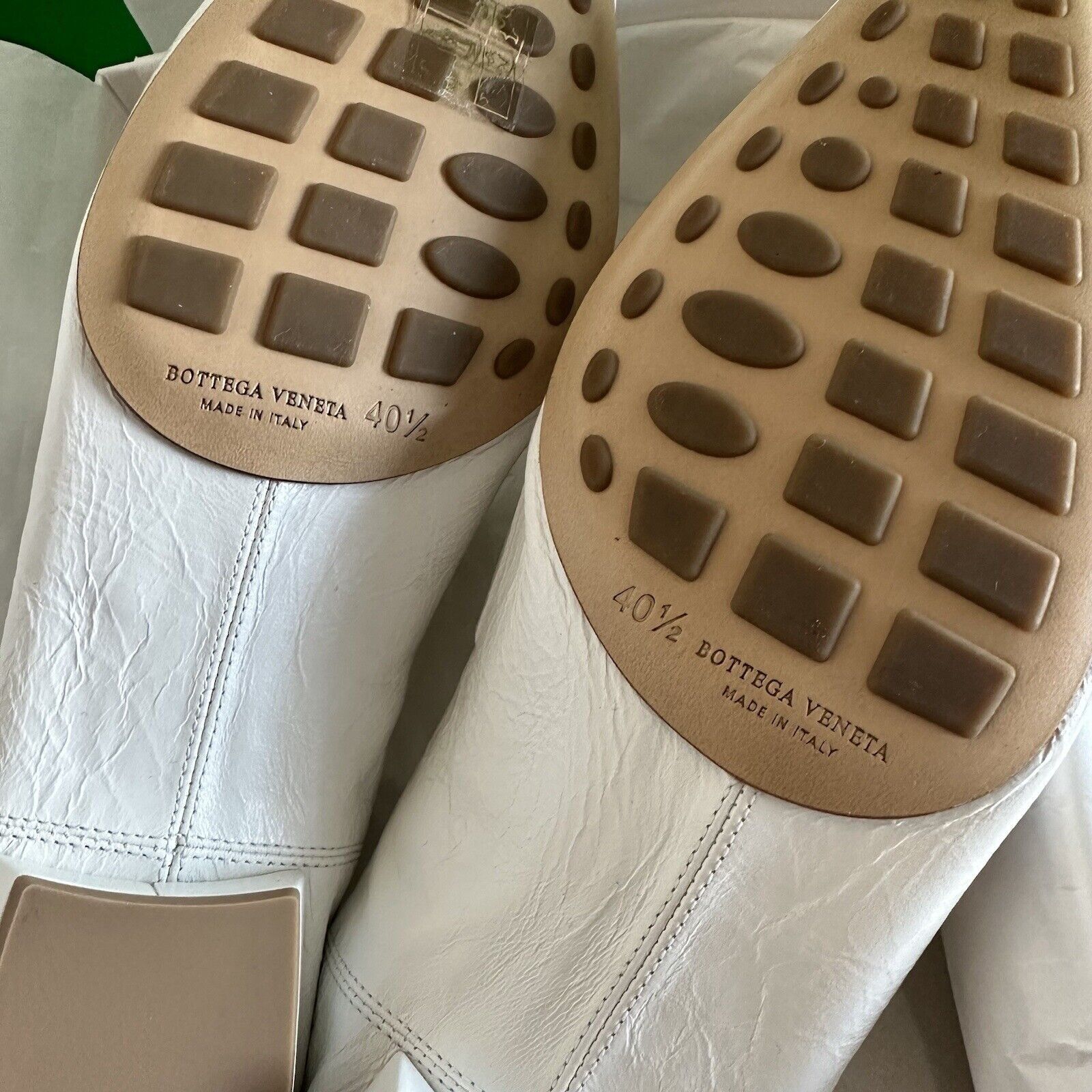 Bottega Veneta NEW BOTTEGA VENETA Mocassins Madame White Gold Sz 40.5 Loafe Size US 10.5 / IT 40.5 - 8 Thumbnail