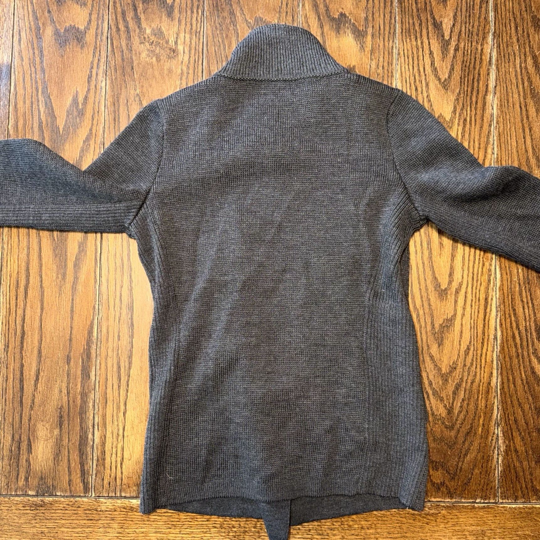 Vince Vince Moto Jacket Womens XS Gray Scuba Knit Merino Wool Full Zip Pocket Size XS / US 0-2 / IT 36-38 - 6 Thumbnail
