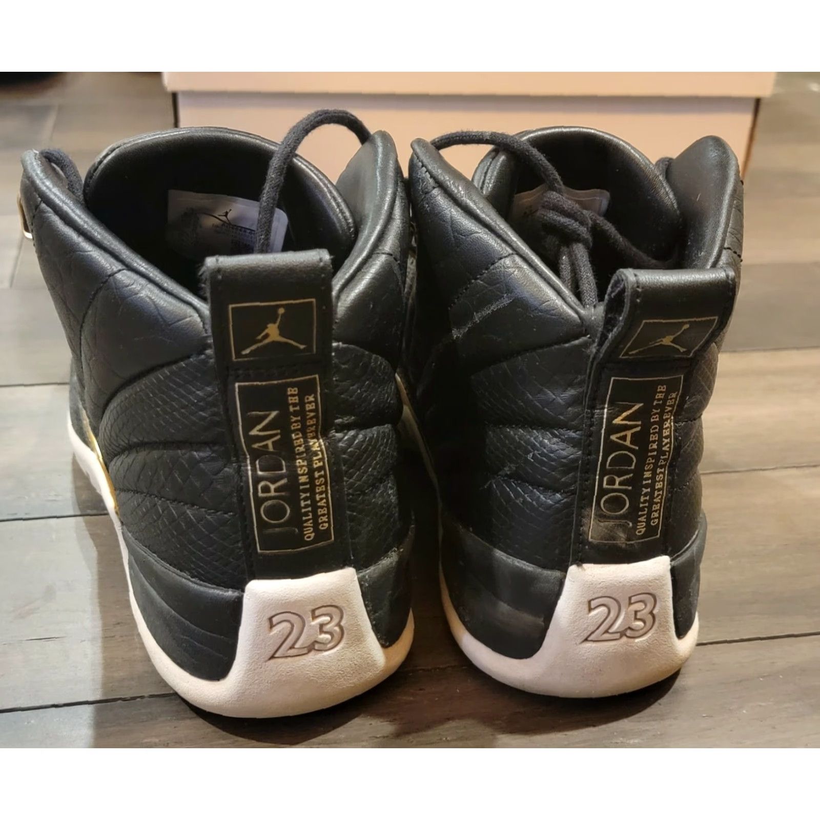 Jordan Brand Jordan | Air Jordan 12 | Retro | Reptile Black | 2019 | Size 8.5 | AO6068-007 | Women | Sneaker Size US 9 / IT 39 - 6 Thumbnail