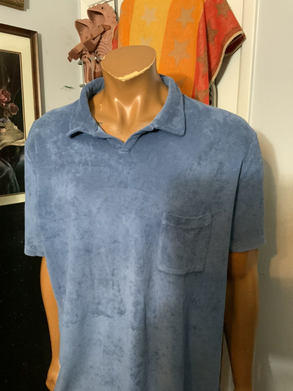 Universal Works $115 Universal Works Terry Fleece Vacation S/S Polo Shirt Size US XL / EU 56 / 4 - 11 Thumbnail