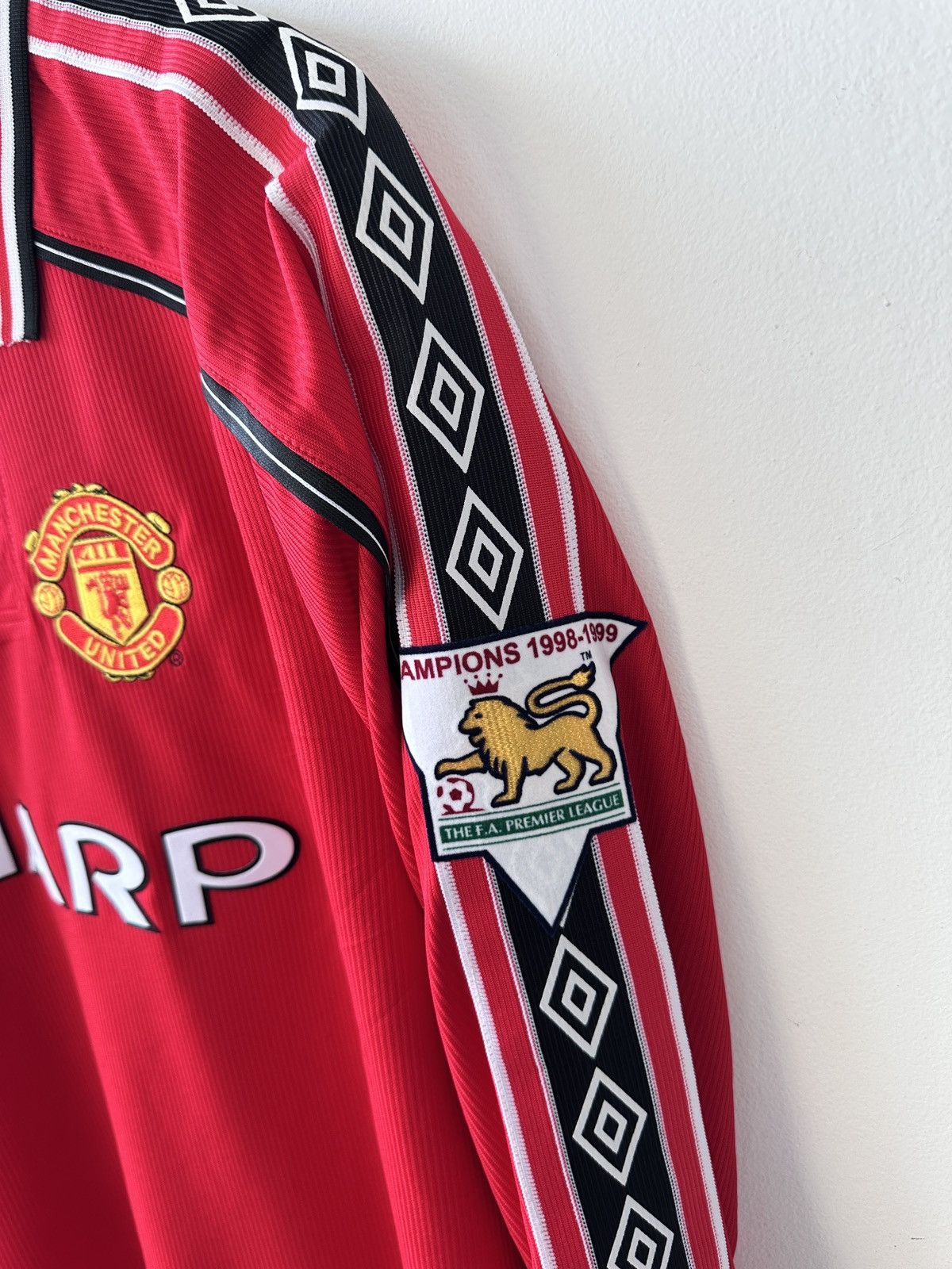 Umbro Beckham #7 Man Utd 99 Final Treble Shirt Umbro Long Sleeve L Size US L / EU 52-54 / 3 - 7 Thumbnail