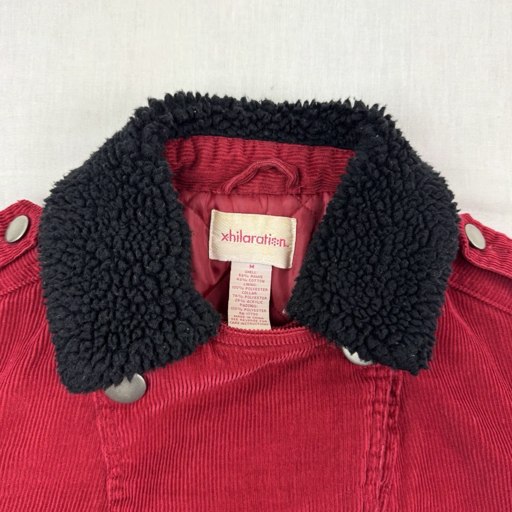 Vintage VINTAGE Xhilaration Corduroy Jacket Womens M Button Up Hipster Red 90s Mens Womens Size M / US 6-8 / IT 42-44 - 6 Thumbnail