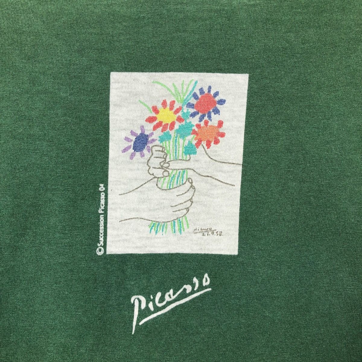 Vintage Vintage 04 PICASSO T Shirt Flowers Art Size US M / EU 48-50 / 2 - 5 Thumbnail