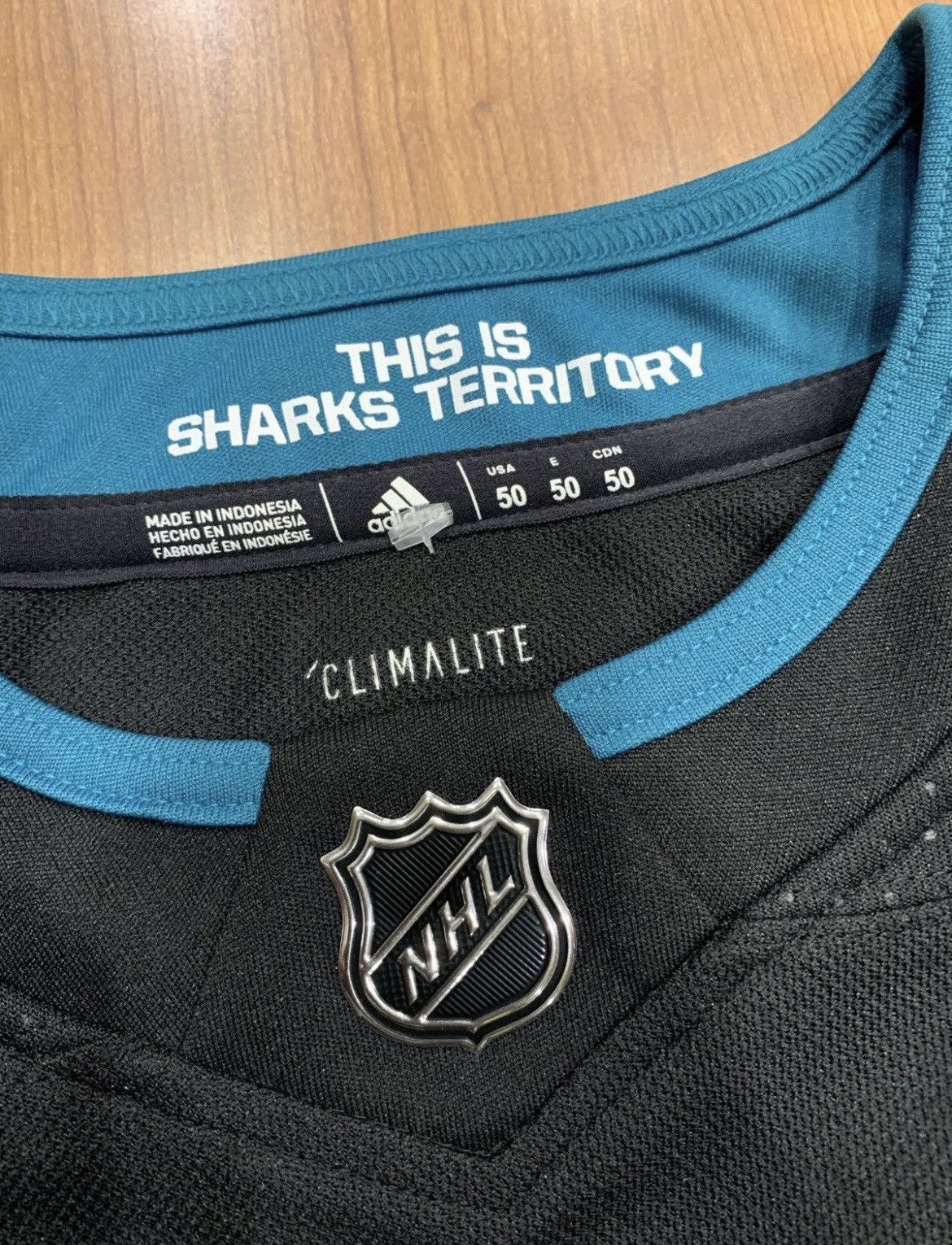 Adidas Adidas Sharks hockey jersey Size US L / EU 52-54 / 3 - 7 Thumbnail