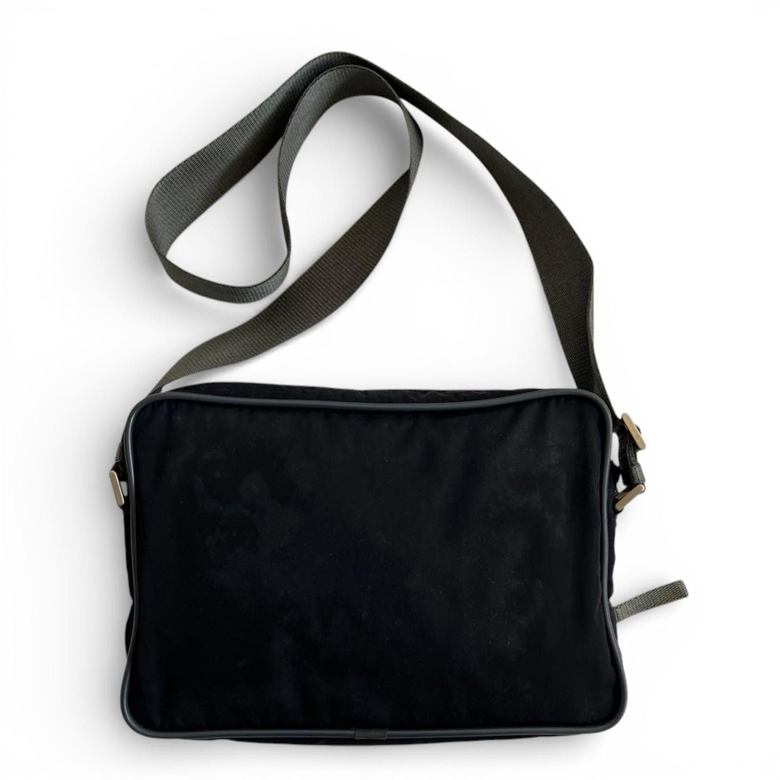 Prada Prada - Men's Black Shoulder Bag with Adjustable Strap Size ONE SIZE - 5 Thumbnail