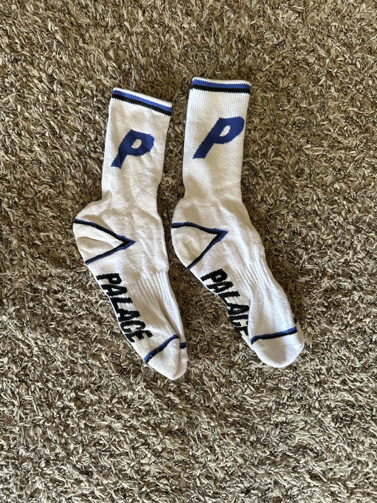 Palace Palace Socks - Blue and White Size ONE SIZE - 1 Thumbnail