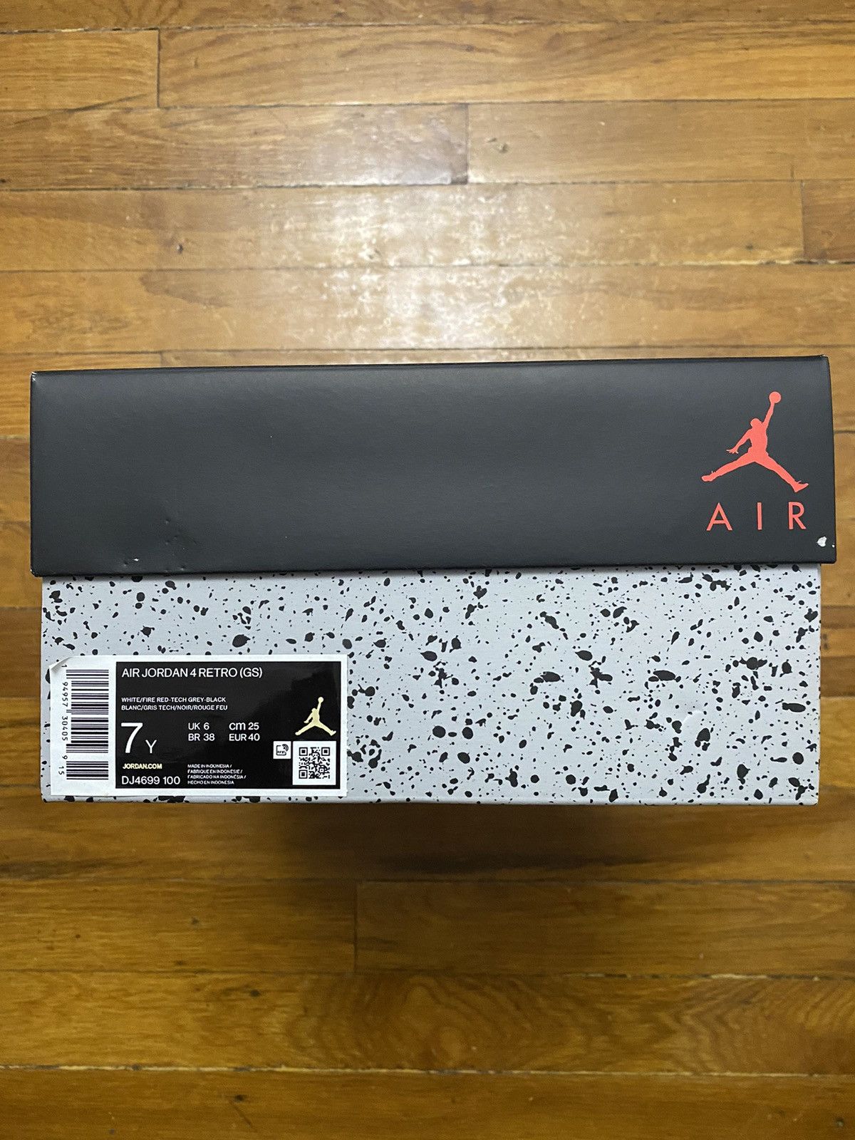 Jordan Brand × Nike Size 7Y / 8.5W - Jordan 4 Retro White Oreo Grey GS Size US 8.5 / IT 38.5 - 8 Thumbnail