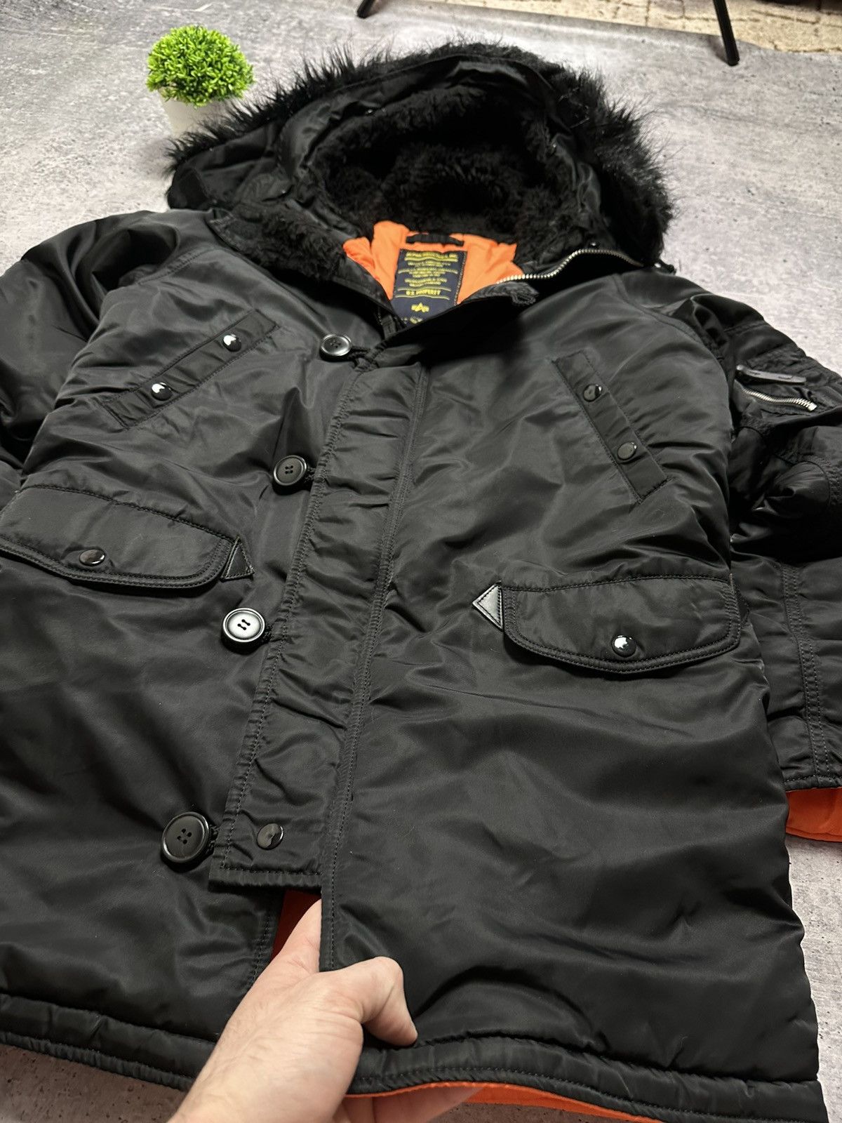Alpha Industries Vintage Alpha Flyer’s Industries USA N-3B Parka Jacket Size US S / EU 44-46 / 1 - 8 Thumbnail