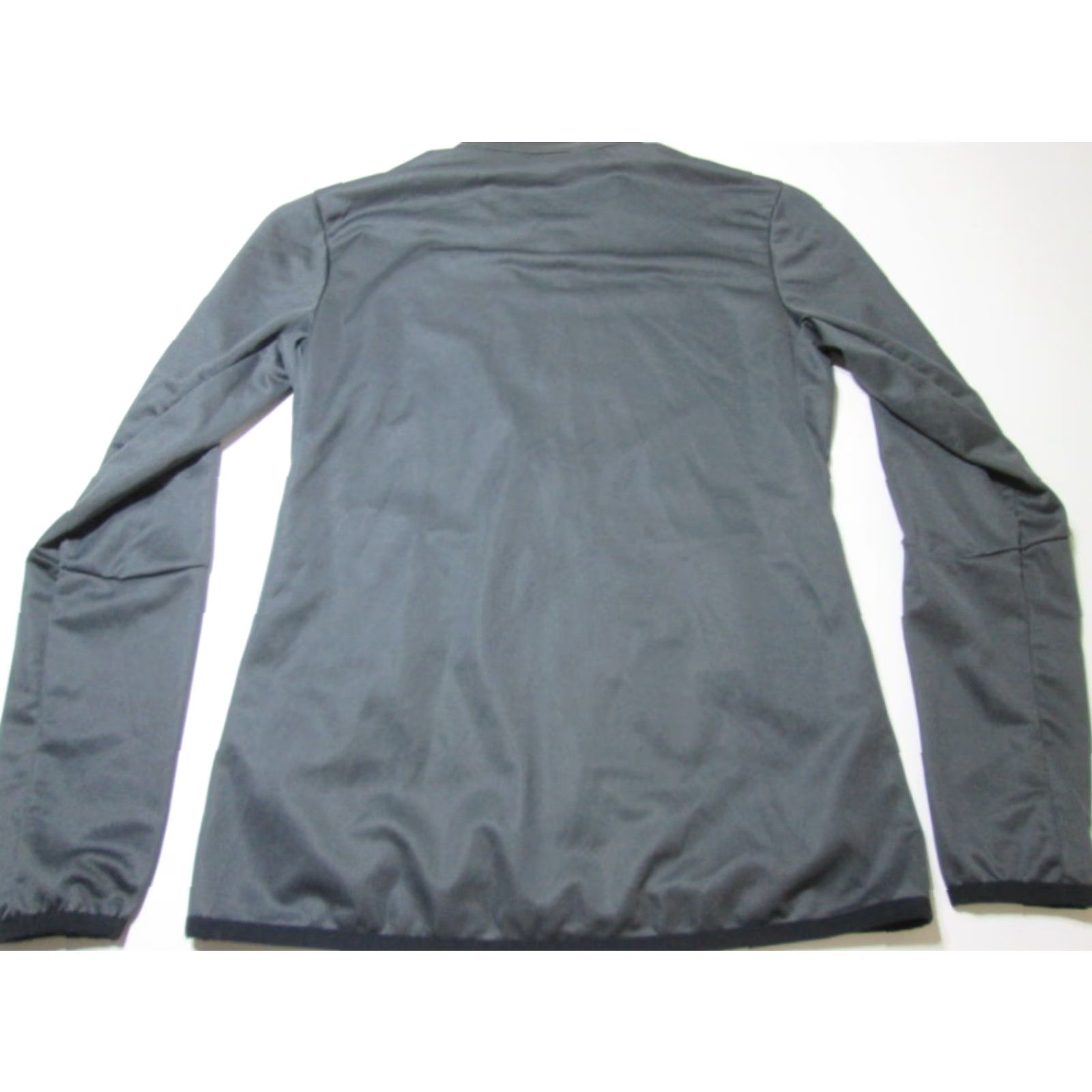 Nike Nike Womens Size S Track Jacket Dark Gray Solid Long Sleeve Zip Pockets Activewear Outerwear Size S / US 4 / IT 40 - 2 Thumbnail