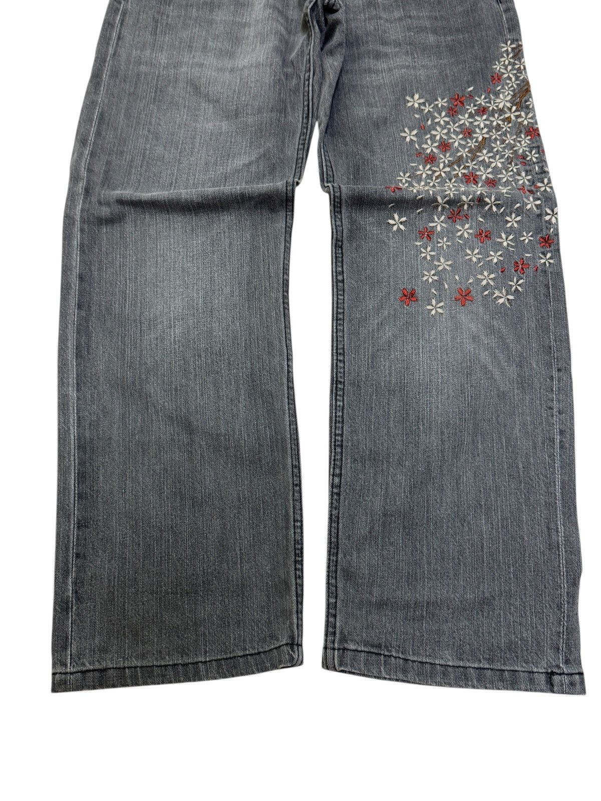 Hysteric Glamour Japanese Traditional Design Buckle Floral Embroidery Design Size US 31 - 7 Thumbnail