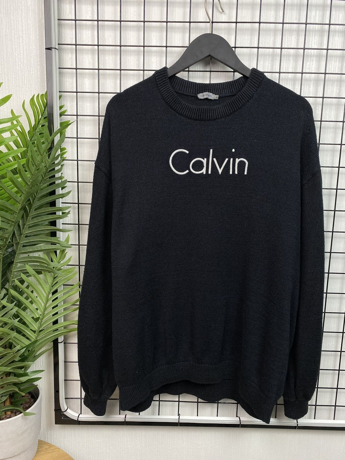 Other Calvin Klein Jeans Oversized Men’s Sweater Black M Big logo Size US M / EU 48-50 / 2 - 1 Thumbnail