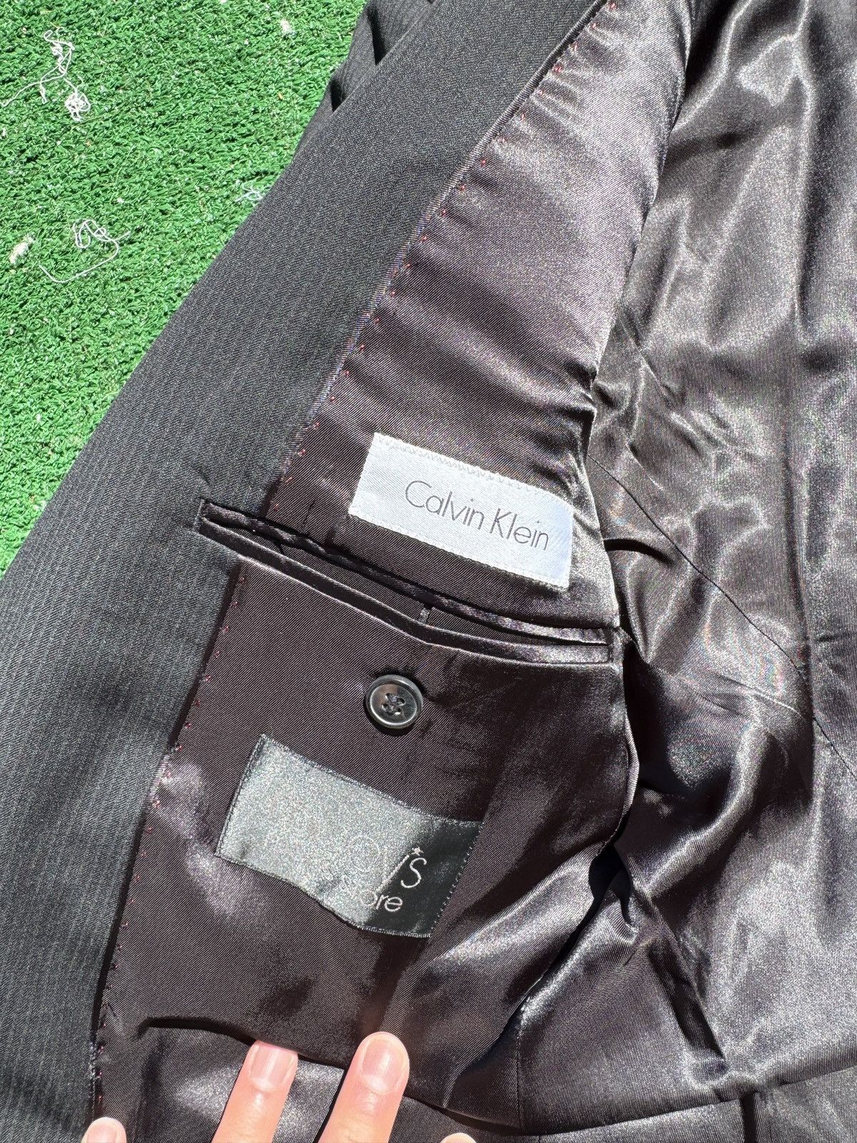 Calvin Klein Calvin Klein Black Blazer Size 38R - 2 Thumbnail