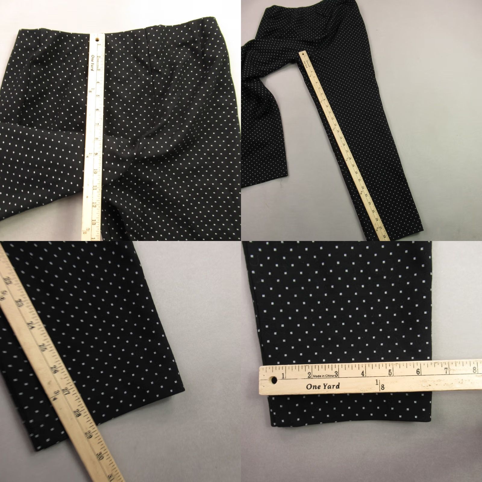 J. Jill J Jill Pants Womens Medium Black Chino Slim Leg Casual Lightweight Size 32" / US 10 / IT 46 - 8 Thumbnail