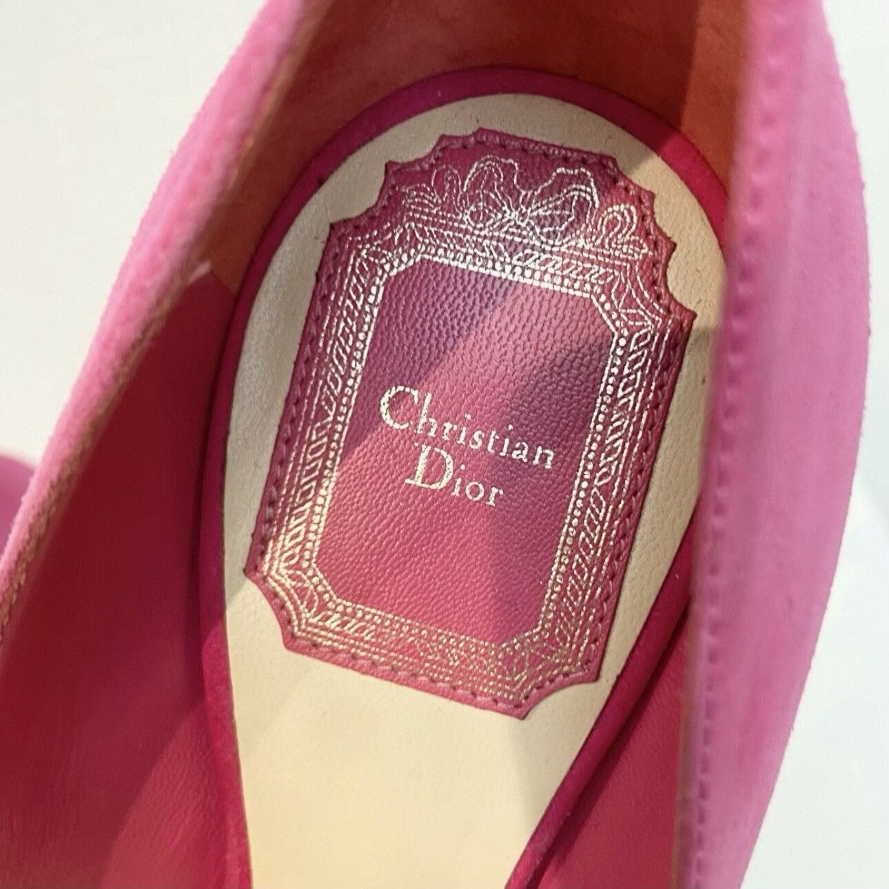 Dior Christian Dior Cherie Pointy pink suede high heels Size US 6.5 / IT 36.5 - 4 Thumbnail
