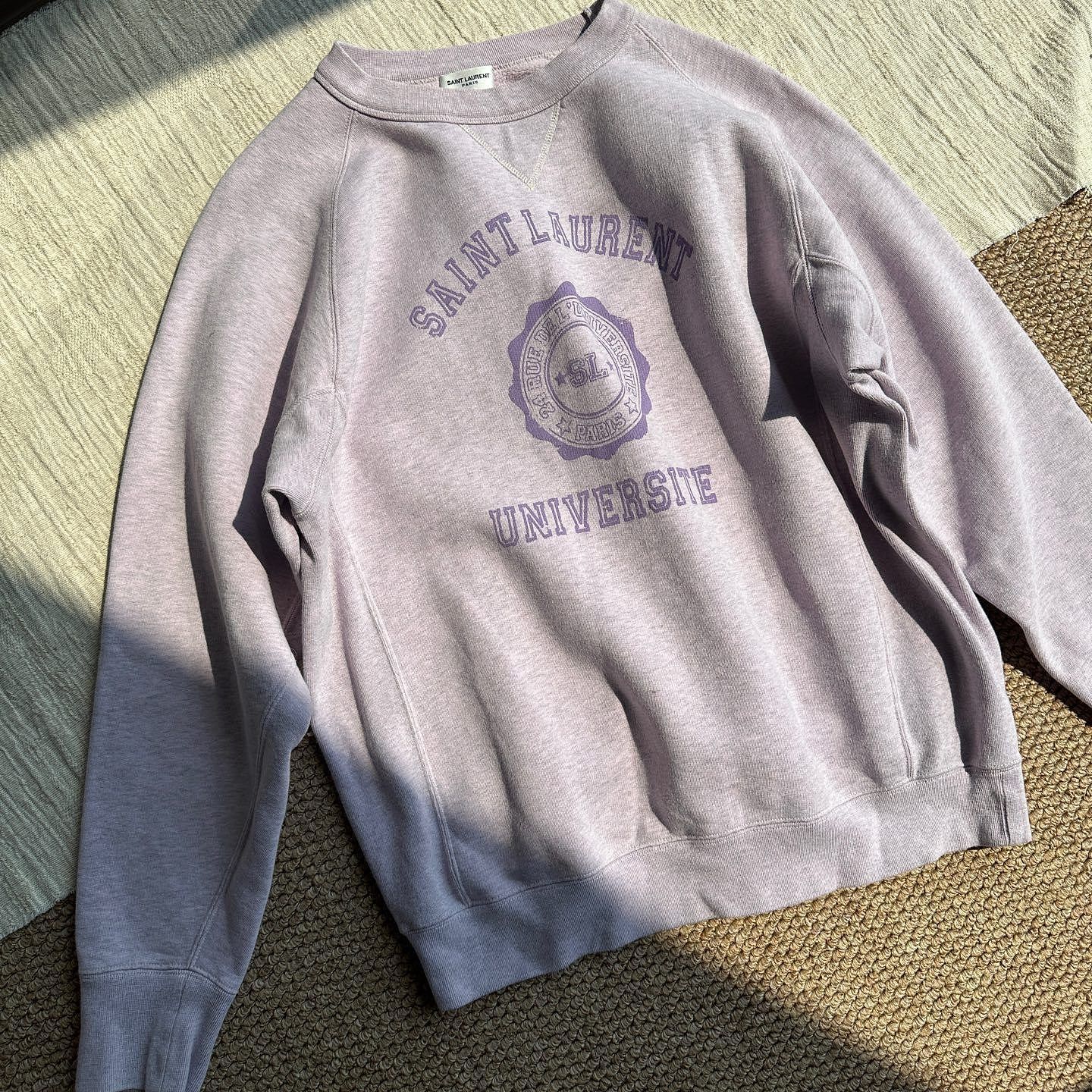 Saint Laurent Paris Saint Laurent Universite Logo Sweatshirt Size L Size US L / EU 52-54 / 3 - 1 Thumbnail